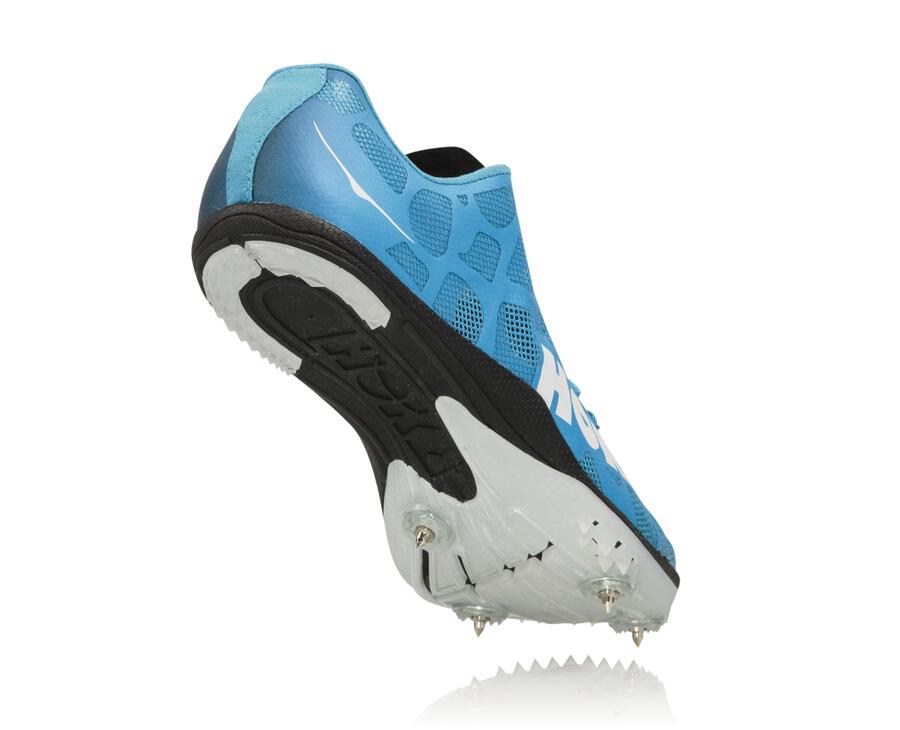 Hoka Australia One One Rocket X - Mens Spikes Blue/White - HIUKG-4187